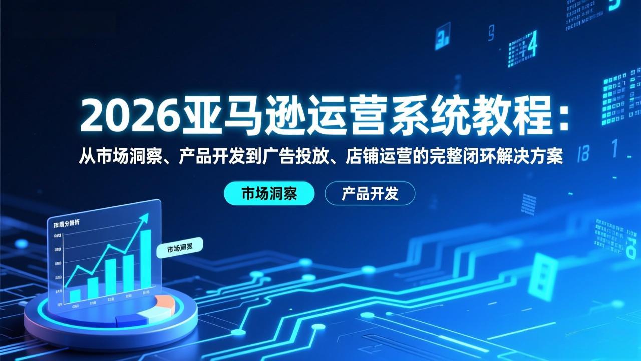 2026亚马逊运营系统教程：从市场洞察、产品开发到广告投放、店铺运营的完整闭环解决方案-宝藏屋创业网