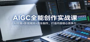 AIGC全能创作实战课：AI绘画+影视视听+音乐制作，打造内容核心竞争力-宝藏屋创业网
