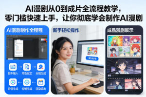 AI漫剧从0到成片全流程教学,零门槛快速上手,让你彻底学会制作AI漫剧【保姆级教程】-宝藏屋创业网