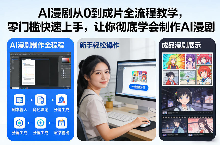 AI漫剧从0到成片全流程教学，零门槛快速上手，让你彻底学会制作AI漫剧【保姆级教程】-宝藏屋创业网