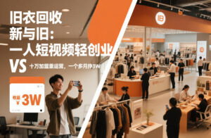 旧衣回收“新”与“旧”：一人短视频轻创业，VS十万加盟重运营，一个多月挣3W【揭秘】-宝藏屋创业网