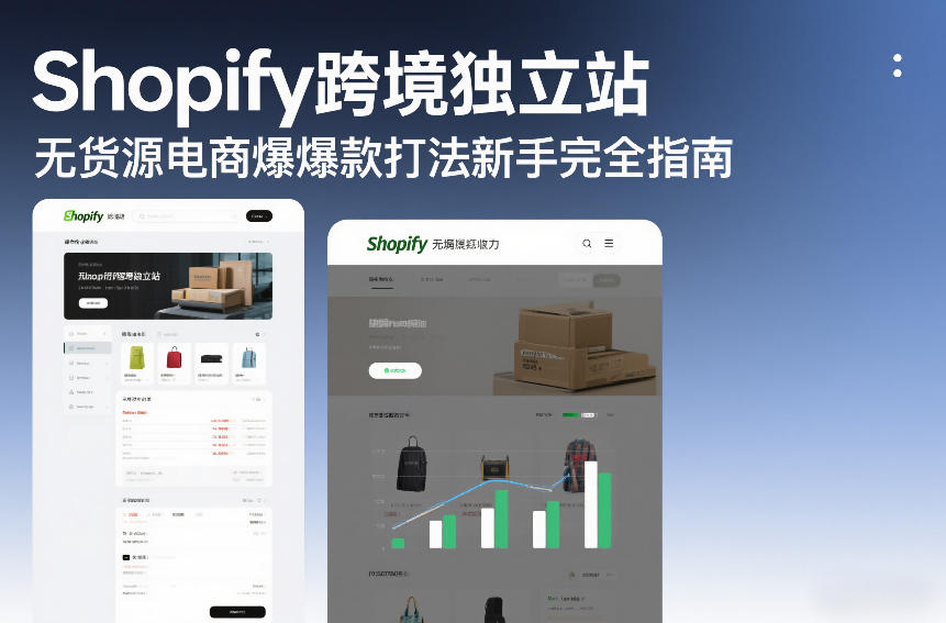 Shopify跨境独立站无货源电商爆款打法新手完全指南-宝藏屋创业网
