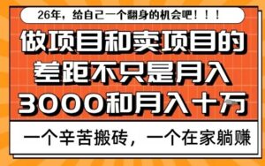 为什么卖项目能轻松月入10个W，而做项目却真正賺不到什么钱？原因竟然是这个！【揭秘】-宝藏屋创业网