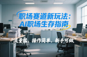 职场赛道新玩法:AI职场生存指南,流量猛,操作简单,新手可做-宝藏屋创业网
