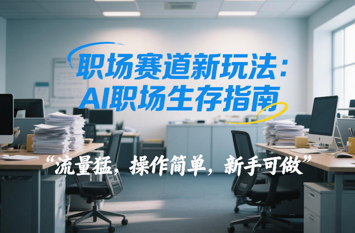 职场赛道新玩法：AI职场生存指南，流量猛，操作简单，新手可做-宝藏屋创业网