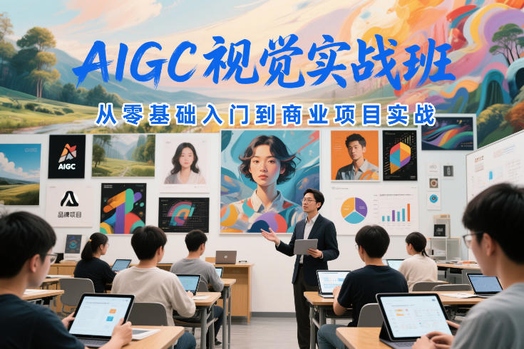 AIGC视觉实战班，从零基础入门到商业项目实战-宝藏屋创业网