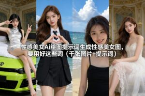 性感美女Ai绘图提示词生成性感美女图,要用好这些词(千张图片+提示词)-宝藏屋创业网