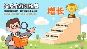 淘系实战训练营，制定清晰的增长战略，突破流量与利润瓶颈，实现企业的规模化盈利-宝藏屋创业网