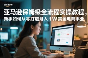 亚马逊保姆级全流程实操教程，新手如何从零打造月入1W美金电商事业-宝藏屋创业网