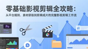 零基础影视剪辑全攻略：从平台规则、素材获取到剪辑成片的完整影视剪辑工作流-宝藏屋创业网