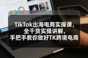 TikTok出海电商实操课，全干货实操讲解，手把手教你做好TK跨境电商-宝藏屋创业网