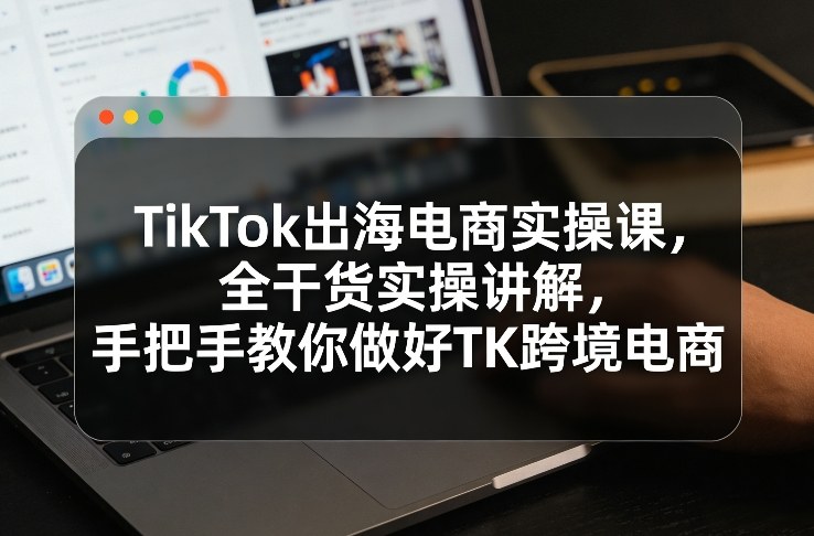 TikTok出海电商实操课，全干货实操讲解，手把手教你做好TK跨境电商-宝藏屋创业网