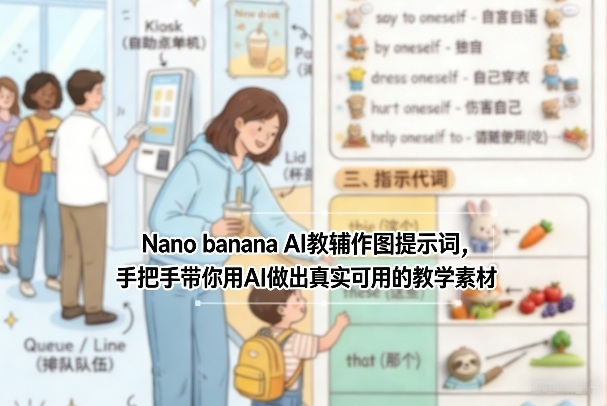 Nano banana AI教辅作图提示词，手把手带你用AI做出真实可用的教学素材-宝藏屋创业网