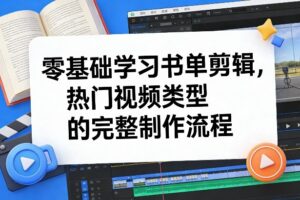 零基础学习书单剪辑，热门视频类型的完整制作流程(更新2026)-宝藏屋创业网