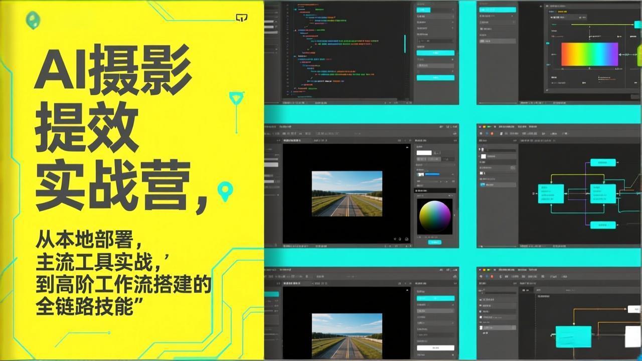 AI+摄影提效实战营，从本地部署，主流工具实战，到高阶工作流搭建的全链路技能-宝藏屋创业网