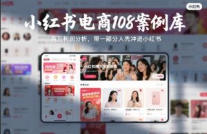 小红书电商108案例库，百W利润分析，带一部分人先冲进小红书【文档】-宝藏屋创业网