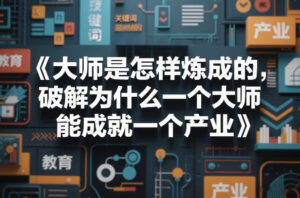 大师是怎样炼成的，破解为什么一个大师，能成就一个产业【电子书】-宝藏屋创业网