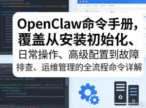 OpenClaw命令手册，覆盖从安装初始化、日常操作、高级配置到故障排查、运维管理的全流程命令详解-宝藏屋创业网
