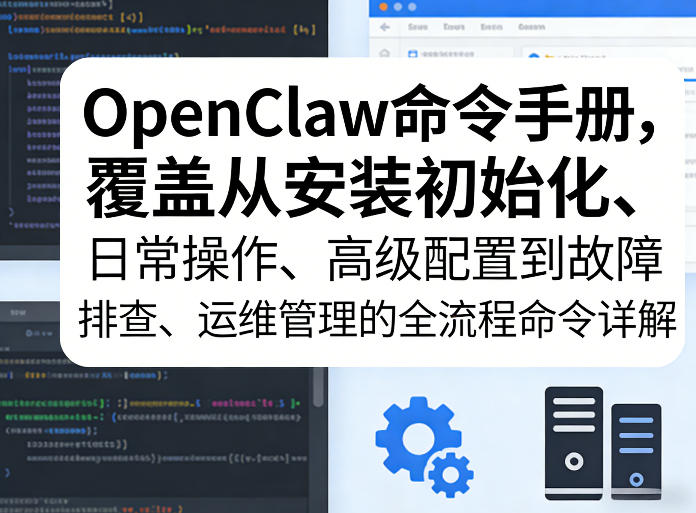 OpenClaw命令手册，覆盖从安装初始化、日常操作、高级配置到故障排查、运维管理的全流程命令详解-宝藏屋创业网