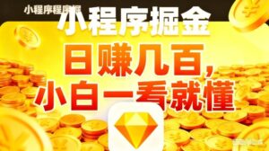 微信小程序掘金项目，不用复杂操作，5分钟就能学会上手操作，日入几张【揭秘】-宝藏屋创业网