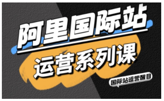 阿里国际站运营系列课，涵盖精准引流、直通车与全站推实战SOP，搭配AI效率工具包与高阶增长玩法(更新)-宝藏屋创业网
