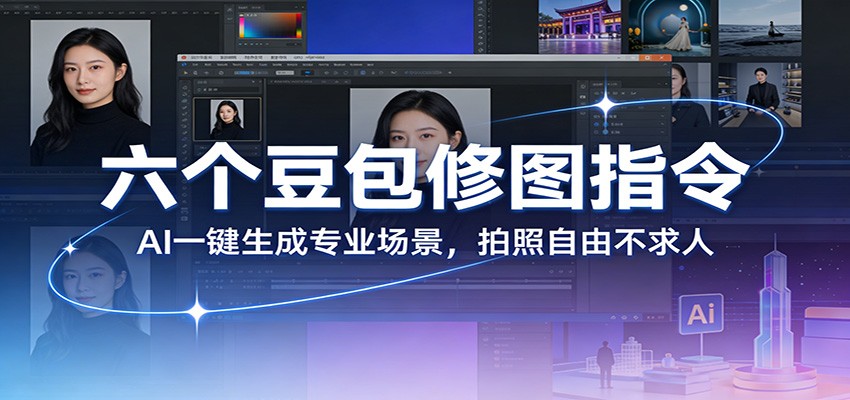 六个豆包修图指令：AI 一键生成专业场景，拍照自由不求人-宝藏屋创业网