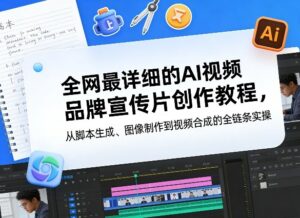 全网最详细的AI视频品牌宣传片创作教程，从脚本生成、图像制作到视频合成的全链条实操-宝藏屋创业网