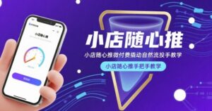 小店随心推微付费撬动自然流投手教学，小店随心推手把手教学（更新26年）-宝藏屋创业网