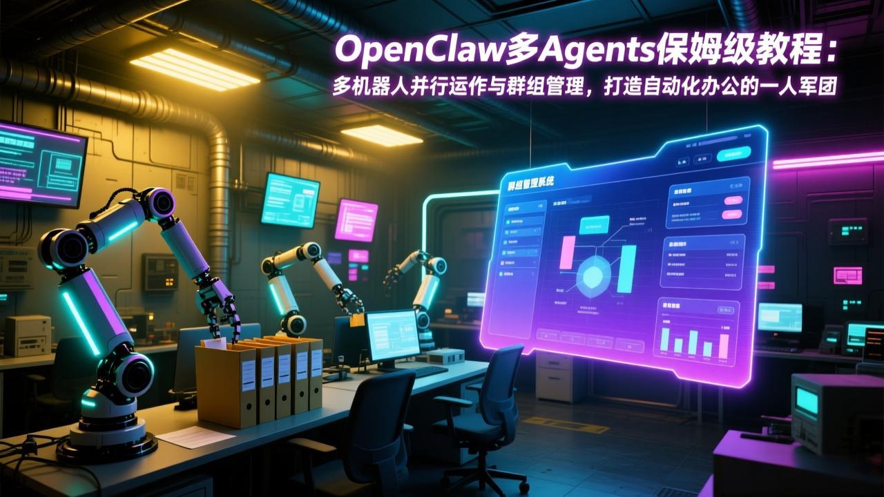 OpenClaw多Agents保姆级教程：多机器人并行运作与群组管理，打造自动化办公的一人军团-宝藏屋创业网