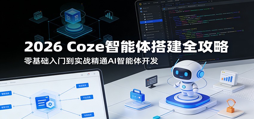 2026 Coze智能体搭建全攻略：零基础入门到实战精通AI智能体开发-宝藏屋创业网