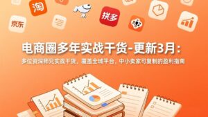 电商圈多年实战干货-更新3月：多位资深师兄实战干货，覆盖全域平台，中小卖家可复制的盈利指南-宝藏屋创业网