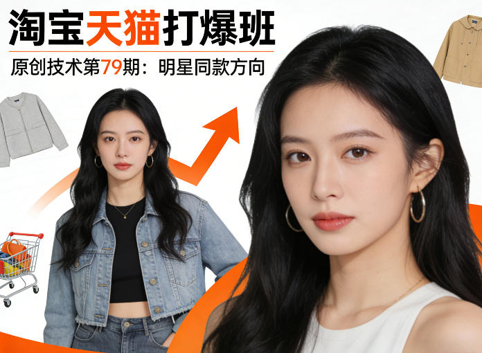 《淘宝天猫打爆班》原创技术第79期：明星同款方向-宝藏屋创业网