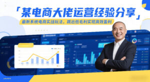 某电商大佬运营经验分享,最新系统电商实战玩法,跳出低毛利实现高效盈利(更新)-宝藏屋创业网