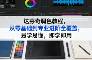 达芬奇调色教程，从零基础到专业进阶全覆盖，易学易懂，即学即用-宝藏屋创业网