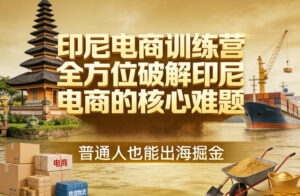 印尼电商训练营，全方位破解印尼电商的核心难题，普通人也能出海掘金-宝藏屋创业网