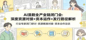 AI漫剧全产业链闭门会:深度资源对接+资本运作+发行路径解析-宝藏屋创业网