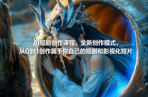AI短剧创作课程,全新创作模式,从0到1创作属于你自己的短剧和影视化短片-宝藏屋创业网