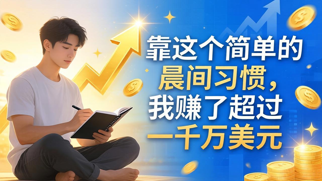 付费文章：靠这个简单的晨间习惯，我赚了超过一千万美元-宝藏屋创业网