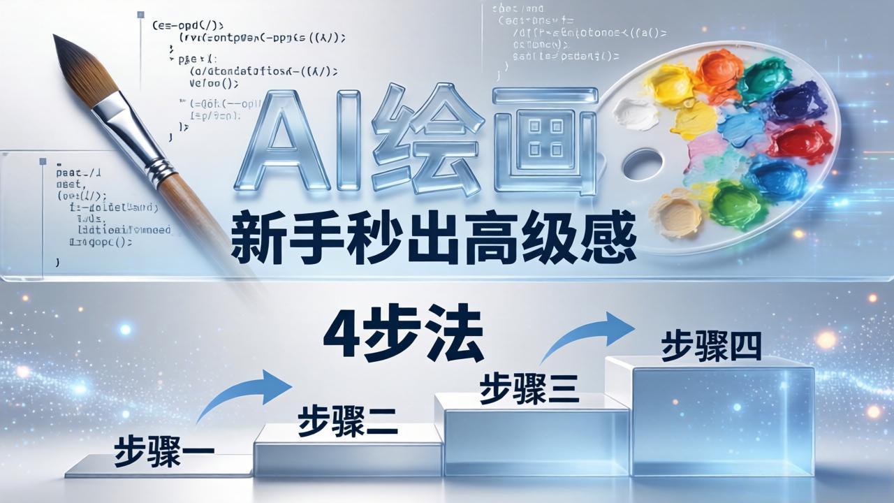 AI绘画入门别再硬磕了！即梦4步法：万能提示词公式+BRTR框架，新手秒出高级感-宝藏屋创业网