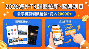 图出海拉新，全网火爆风口项目，只要会简单手机剪辑，轻松上手，当天见收益，日入四位数【揭秘】-宝藏屋创业网