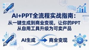 AI+PPT全流程实战指南-更新4月21：从一键生成到商业变现，让你的PPT从自用工具升级为可卖产品-宝藏屋创业网