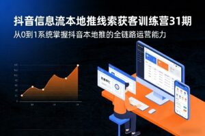 抖音信息流本地推线索获客训练营31期，从0到1系统掌握抖音本地推的全链路运营能力（更新0421）-宝藏屋创业网