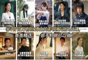 抖音百万粉丝博主的影视解说实战课，精选独家解说教学，条条精选，一部手机就可以做-宝藏屋创业网