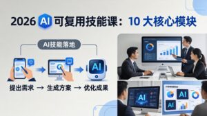 2026AI可复用技能-4月新课:10大核心模块,手把手教你把AI用进工作、产出成果-宝藏屋创业网