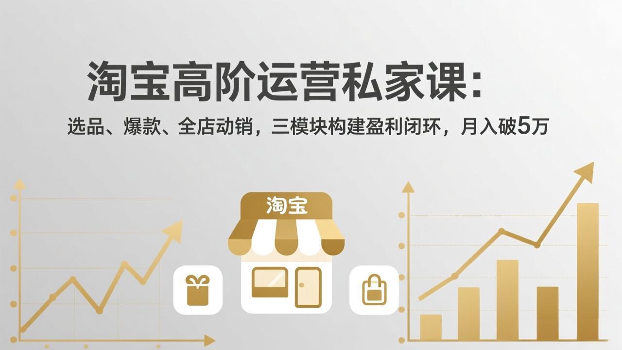 淘宝高阶运营私家课(更新26年4月-宝藏屋创业网