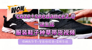 coze+即梦seedance2.0一键生成服装鞋子带货种草视频！全流程保姆级教学-宝藏屋创业网
