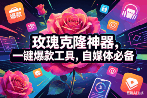 （18246期）玫瑰克隆神器，一键爆款工具，自媒体必备，50多个功能的教程-宝藏屋创业网