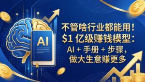 不管啥行业都能用！$1 亿级赚钱模型：AI + 手册 + 步骤，做大生意赚更多-宝藏屋创业网