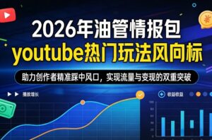 2026年油管情报包，youtube热门玩法风向标，助力创作者精准踩中风口，实现流量与变现的双重突破（更新0330）-宝藏屋创业网