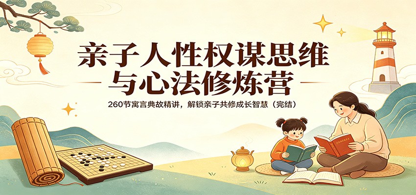 亲子人性权谋思维与心法修炼营：260节寓言典故精讲，解锁亲子共修成长智慧（完结）-宝藏屋创业网